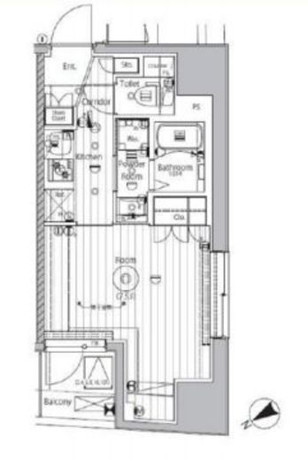 プロスタイルウェルス西早稲田 602 間取り図