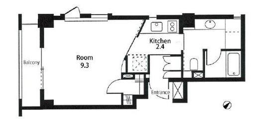 シャンブル三番町 601 間取り図
