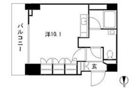 パークキューブ愛宕山タワー 506 間取り図