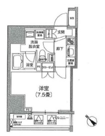 アイルイムーブル日本橋 7階 間取り図