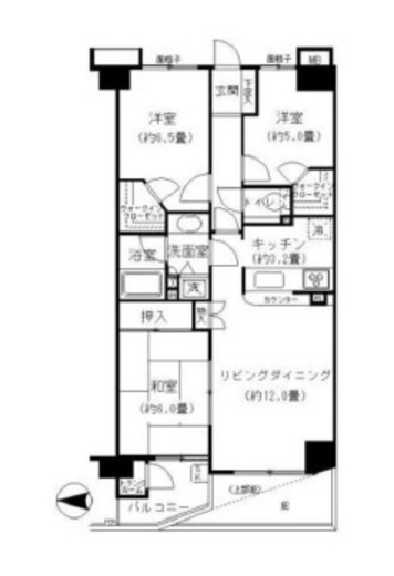 フォルスコート目黒大橋 10階 間取り図