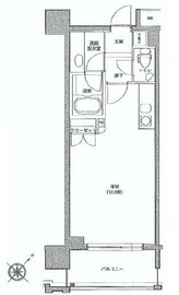 ファミールグラン銀座4丁目オーセンティア 7階 間取り図