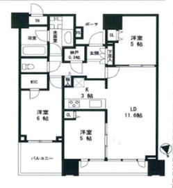 ドゥ・トゥール 7階 間取り図