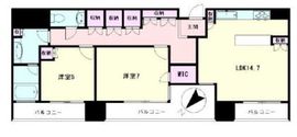 カテリーナ三田タワースイート ウエストアーク 27階 間取り図