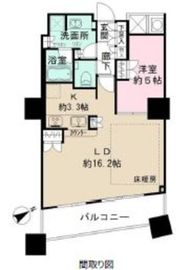 ザ・パークハウス西新宿タワー60 10階 間取り図