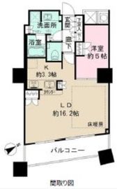 ザ・パークハウス西新宿タワー60 12階 間取り図