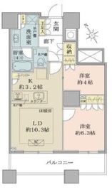 ザ・パークハウス西新宿タワー60 14階 間取り図