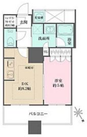 ザ・パークハウス西新宿タワー60 22階 間取り図