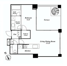 クイズ広尾 403 間取り図