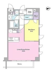 シティカレント代官山 201 間取り図