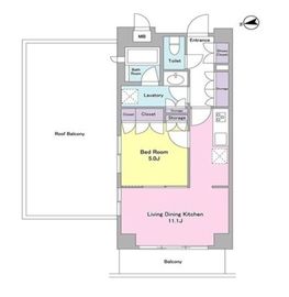 シティカレント代官山 413 間取り図