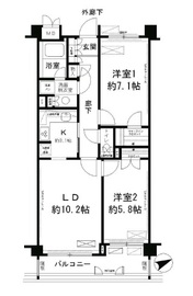 パークレジデンス戸越公園 505 間取り図