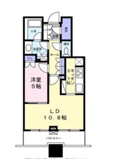 プラウドタワー千代田富士見 14階 間取り図