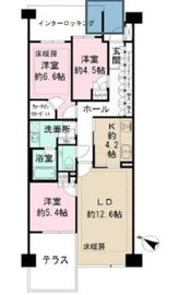 パークハウス市谷若宮町 1階 間取り図