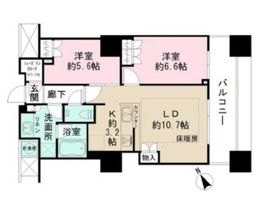 ザ・パークハウス西新宿タワー60 6階 間取り図