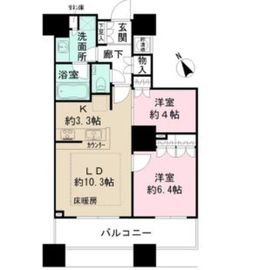 ザ・パークハウス西新宿タワー60 7階 間取り図