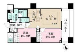 ザ・パークハウス西新宿タワー60 7階 間取り図