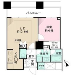 ザ・パークハウス西新宿タワー60 6階 間取り図