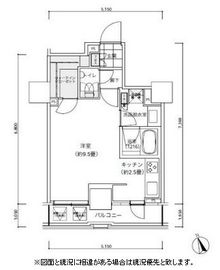 パークキューブ愛宕山タワー 1003 間取り図