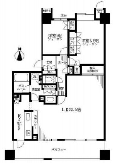 クリオレジダンス東京 8階 間取り図