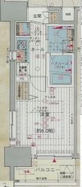 エステムプラザ品川大崎駅前レジデンシャル 804 間取り図
