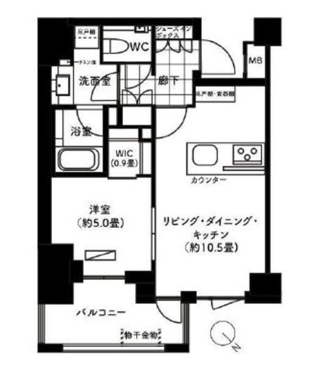 ザ・パークハウス上目黒ピアース 3階 間取り図