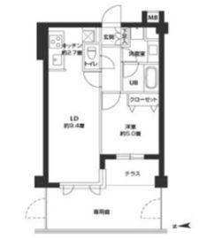 カスタリア自由が丘 109 間取り図