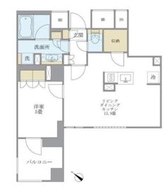 アパートメンツ不動前 201 間取り図