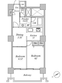 六本木ビュータワー 12階 間取り図