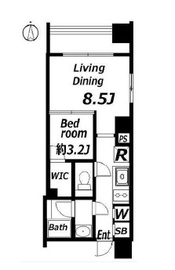 クレヴィア恵比寿 5階 間取り図