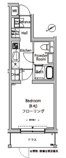カーサスプレンディッド新中野 106 間取り図