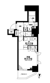 パークリュクス西新宿 3階 間取り図