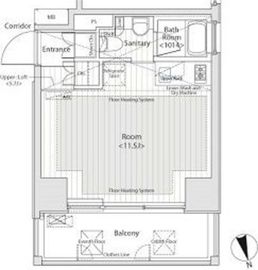 カスタリア中延 1201 間取り図