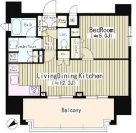 オークスクエア大森 1402 間取り図