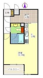 ユニーブル島津山 4階 間取り図
