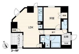 ボルト銀座レジデンス2 302 間取り図