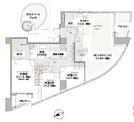 THE CONOE代官山 13階 間取り図