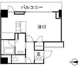 パークキューブ愛宕山タワー 607 間取り図