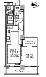 トリニティー芝浦 904 間取り図