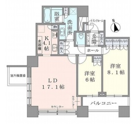 ザ・タワーズ台場 イースト 14階 間取り図