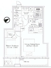 シティタワー大崎ステーションフロント 26階 間取り図