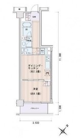 エスティメゾン豊洲レジデンス E820 間取り図