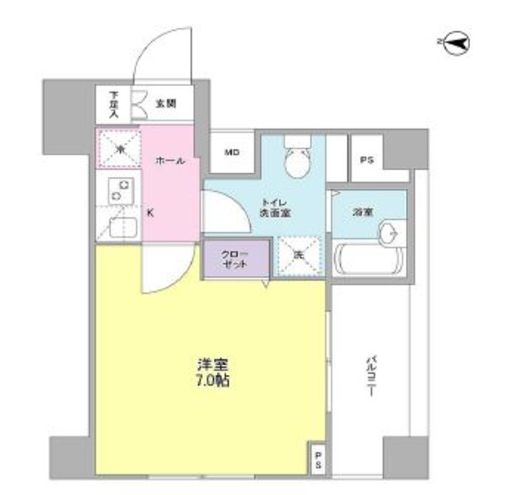 フィオリトゥーラ三軒茶屋ステーションフロント 201 間取り図