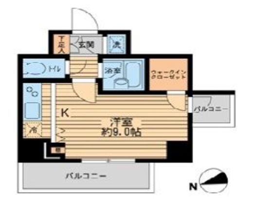 HF早稲田レジデンス2 701 間取り図