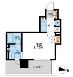 アーデン清澄白河 206 間取り図