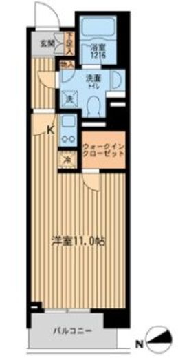 ラクラス田町 704 間取り図