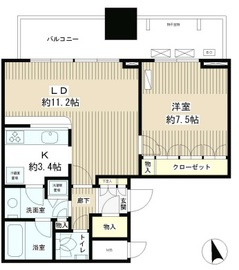 芝パークタワー 18階 間取り図