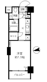 パークリュクス白金mono グレージュ 4階 間取り図