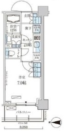 パークアクシス菊川ステーションゲート 1107 間取り図