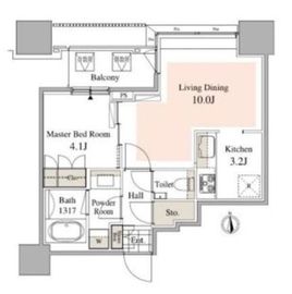 タワーコート北品川 1108 間取り図